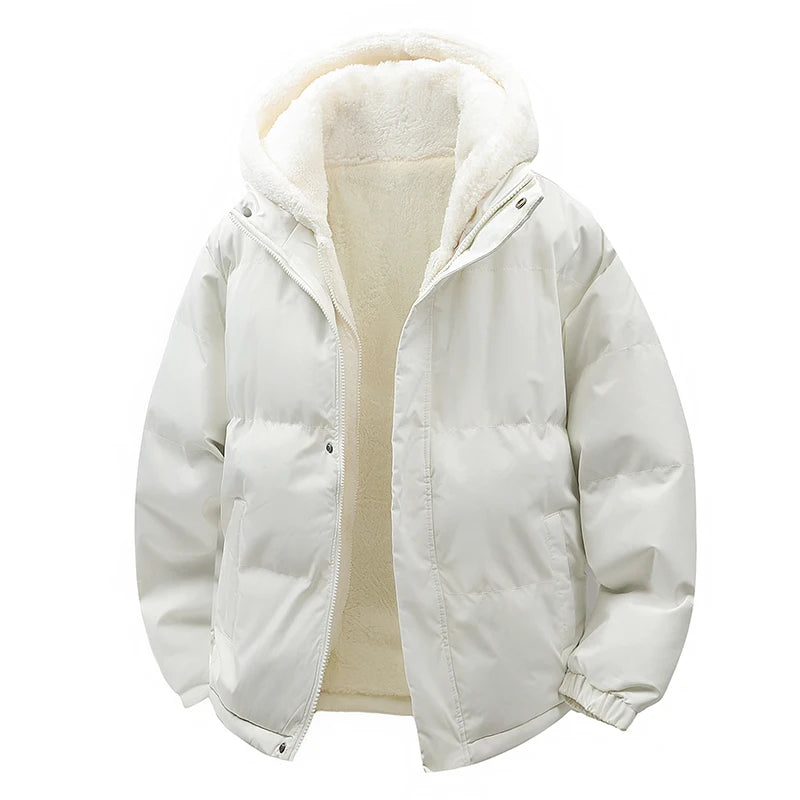 Parka Homme Agneau Fleece Faux 2 Pieces