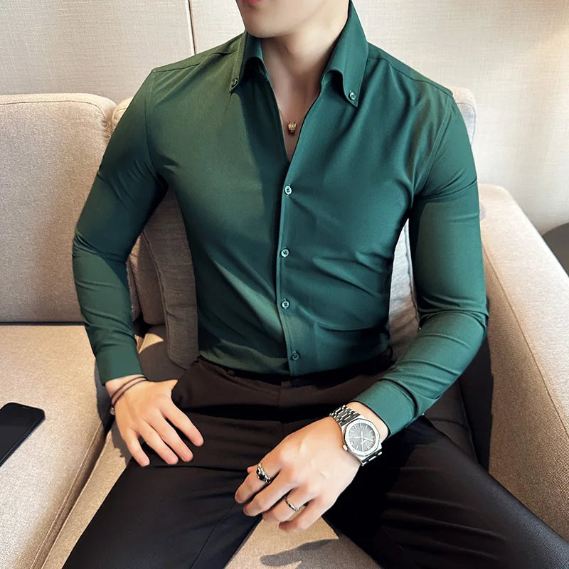 Chemise Slim Fit British ML Homme 2026