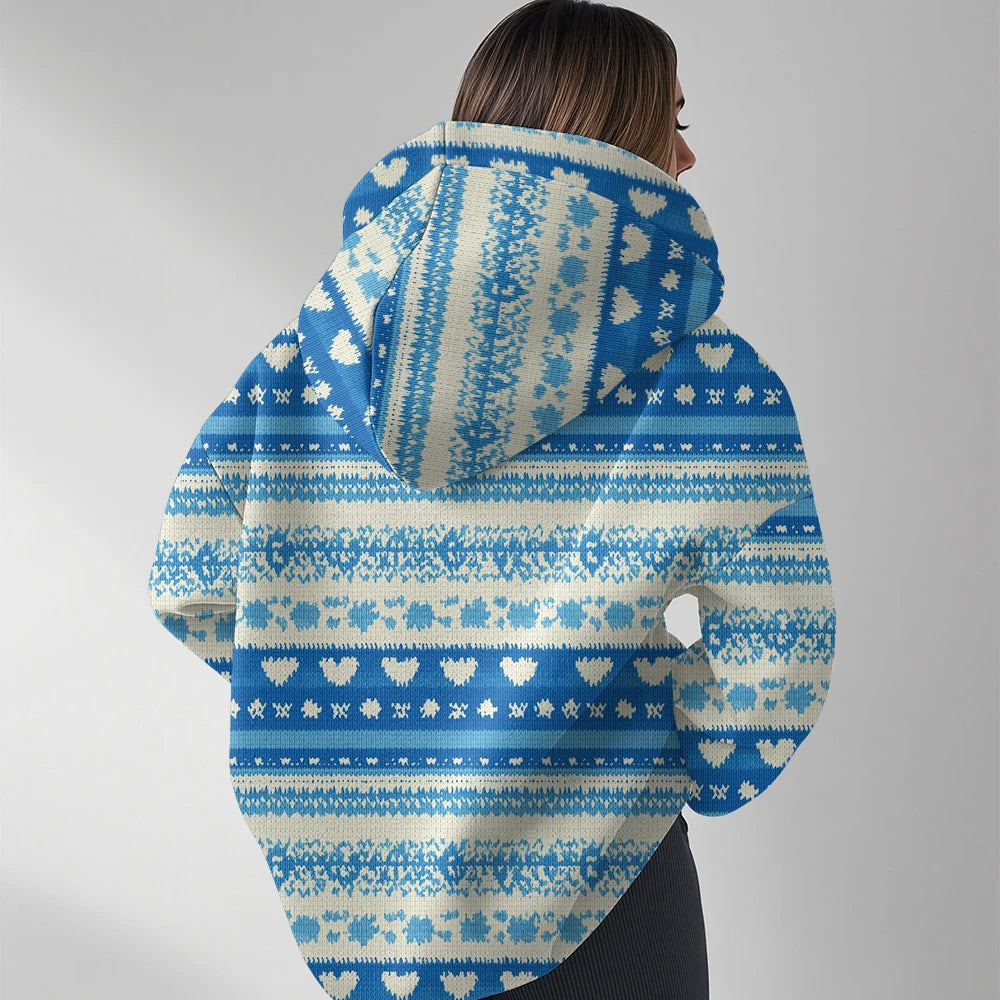 Women's Fashion Y2k Oversized Hoodies Couple Punk Streetwear Casual Loose Sweatshirt Unisex Elegent Totem Print Winter Clothes