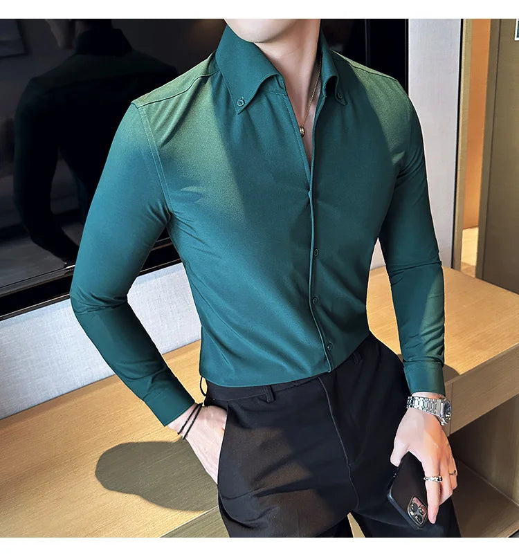 Chemise Slim Fit British ML Homme 2026