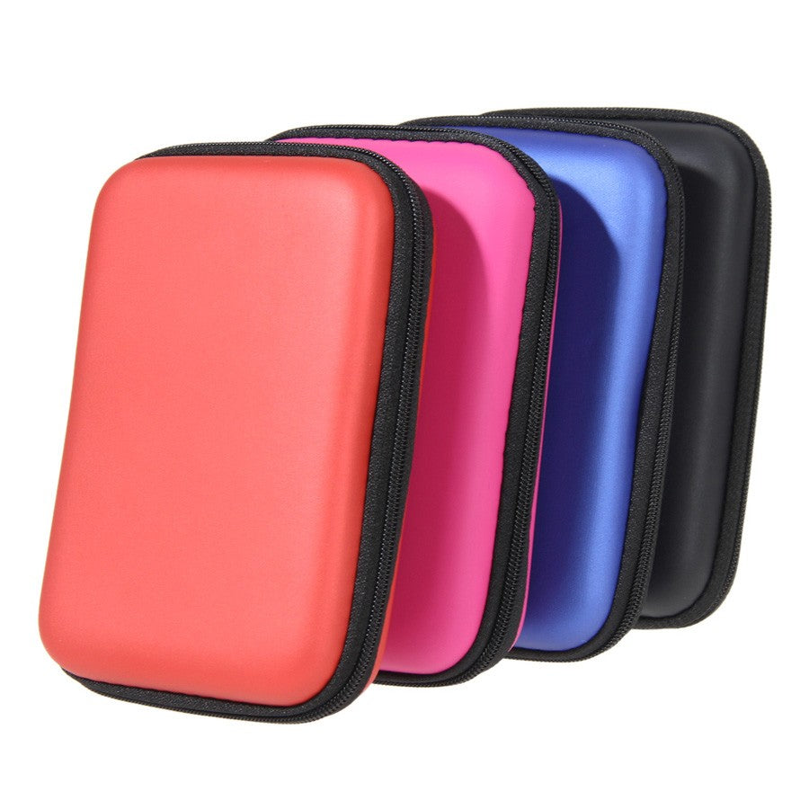 Portable 2.5" External Storage USB Hard Drive Disk HDD Carry Case Cover Multifunction Cable Earphone Pouch Bag For PC Laptop