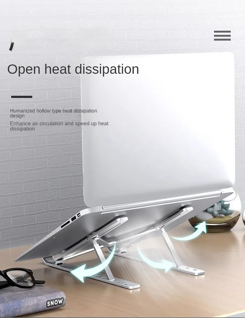 Portable Aluminum Laptop Stand Foldable Lap Top Base Notebook Support Computer Bracket For Macbook Air Pro Holder Accessories
