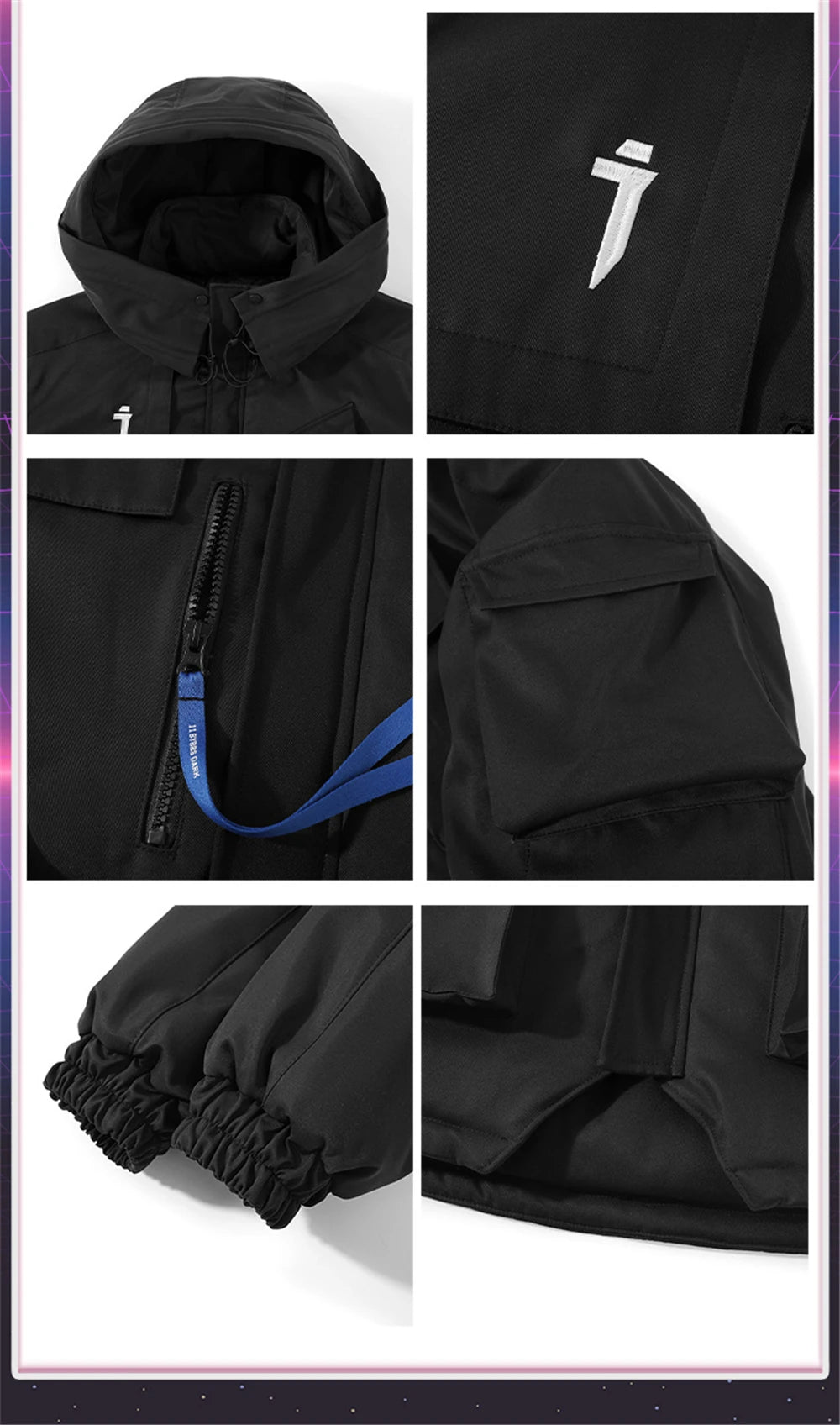Parka BYBB Tactique Multi-Poches Mixte