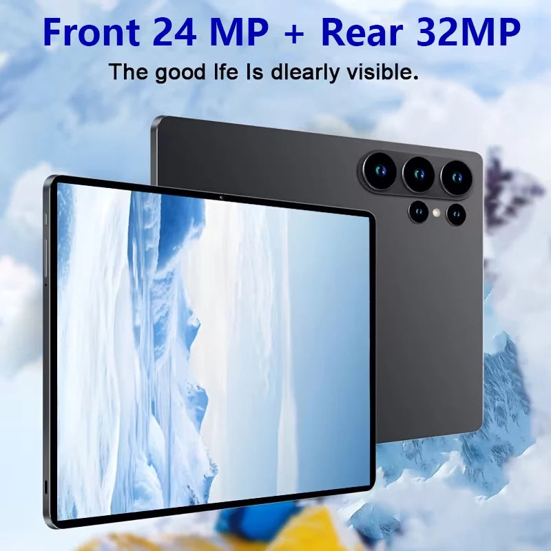Portable Android 15 Tablet 8GB+256GB, 4000mAh Long Battery, HD Camera for Remote Work & Study