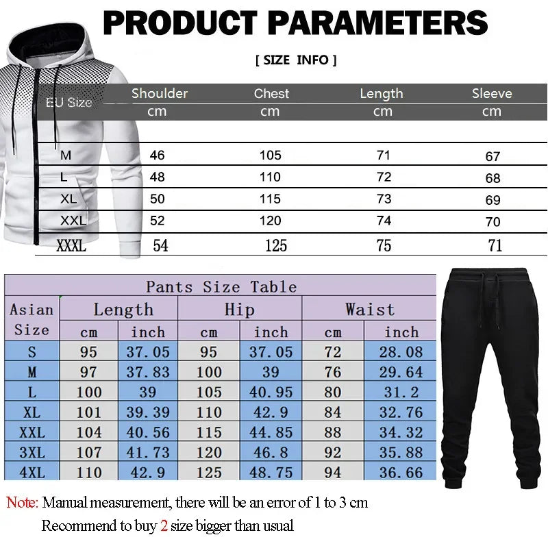 Ensemble Zippe Hoodie Pantalon Fitness