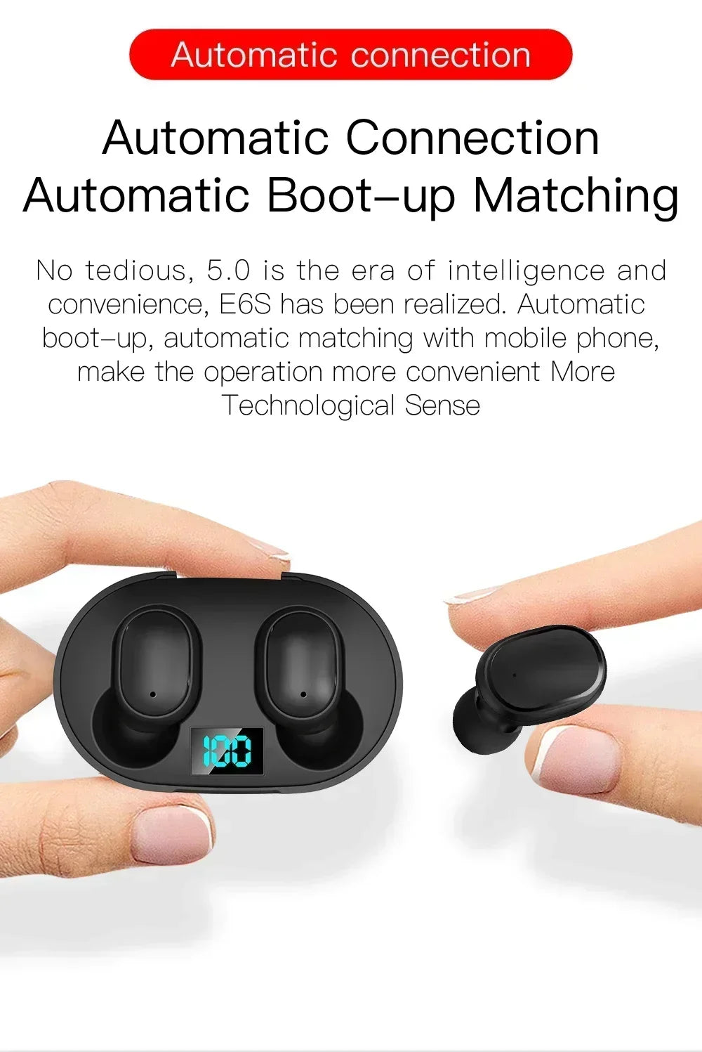 Écouteurs Bluetooth TWS E6S Anti-Bruit