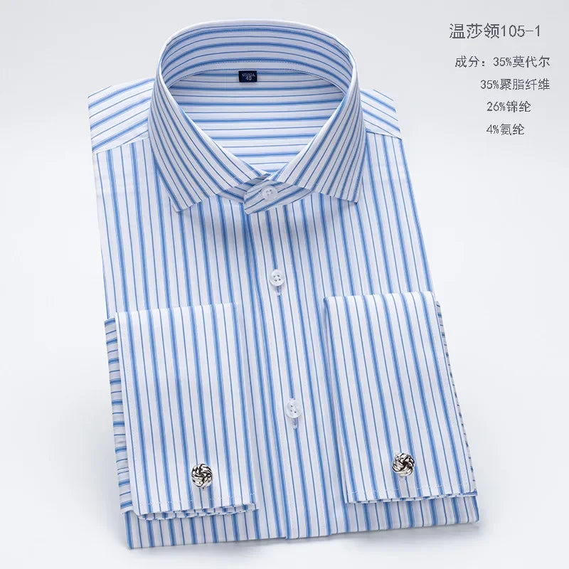 Chemise ML Slim Windsor Cufflinks Rayee