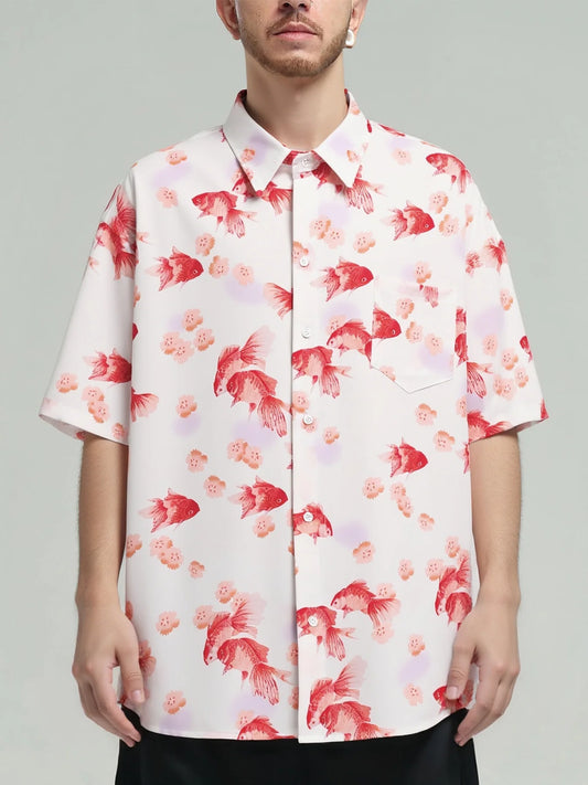 Chemise MC Poisson Dore Hawaiian Loose