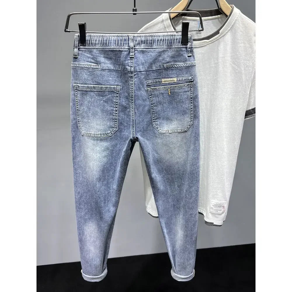 Jean Cargo Korean Tapered Baggy Washed