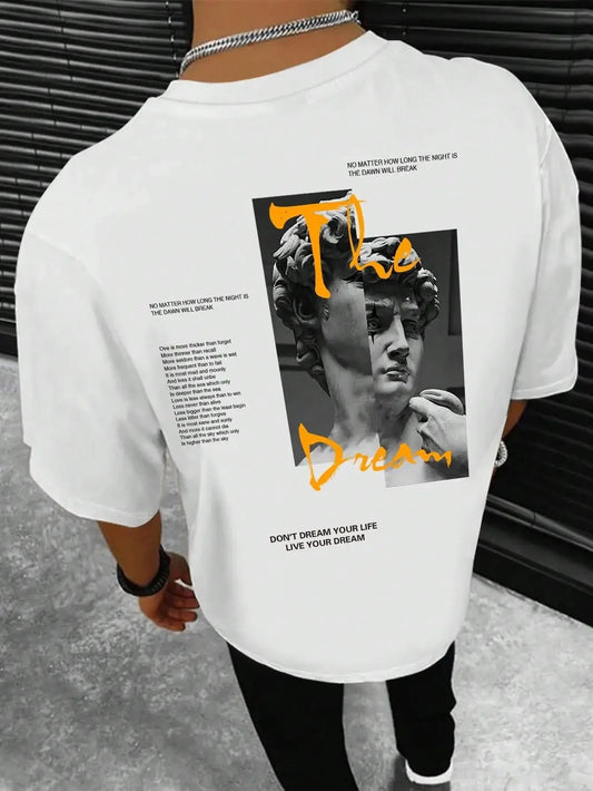 T-shirt Coton Streetwear "Live Your Dream"