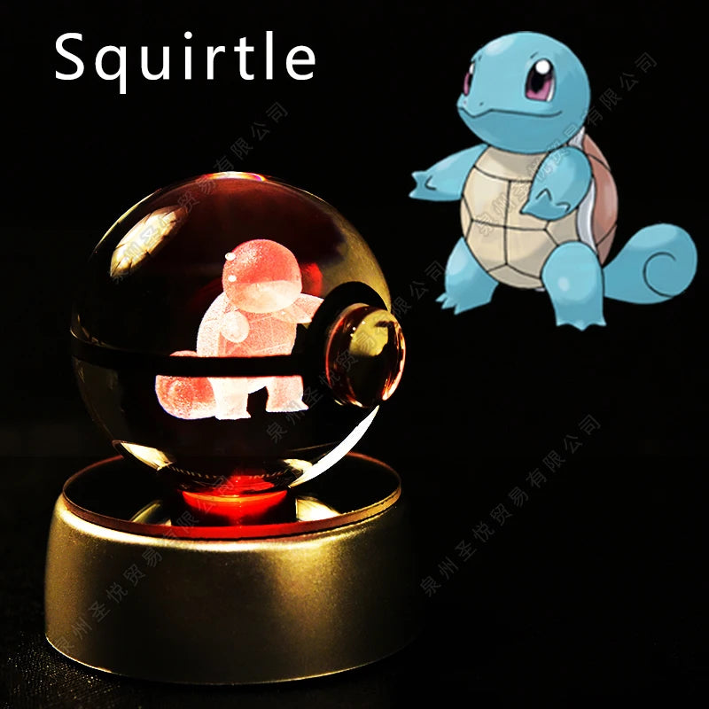 Veilleuse Pokémon 3D - Cristal de Collection (Pikachu/Gengar)