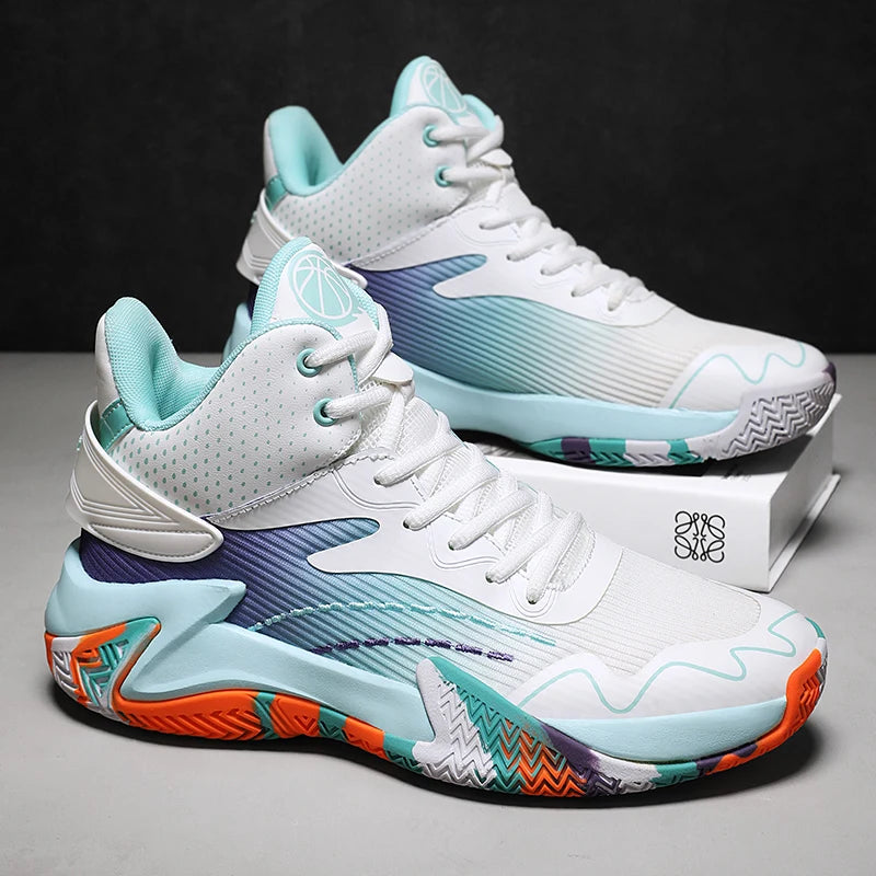 Sneaker Basketball Absorption Choc Homme