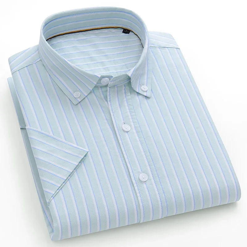 Chemise MC Coton Slim Fit Korean