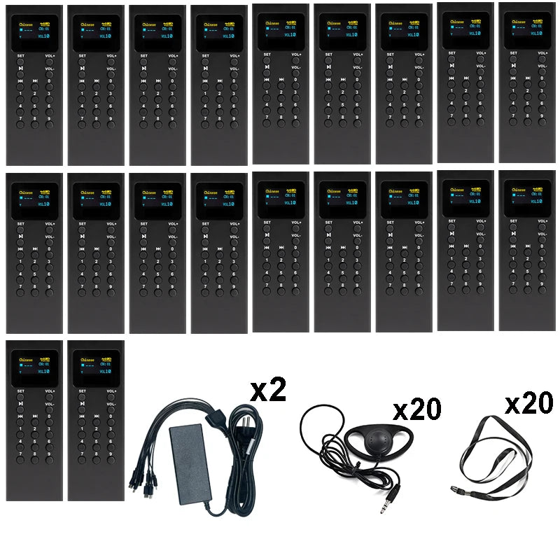 16GB Audio Guide System Museum Tourism Scenic Spot Audio Guide MP3 Player Different Languages Audio Guide