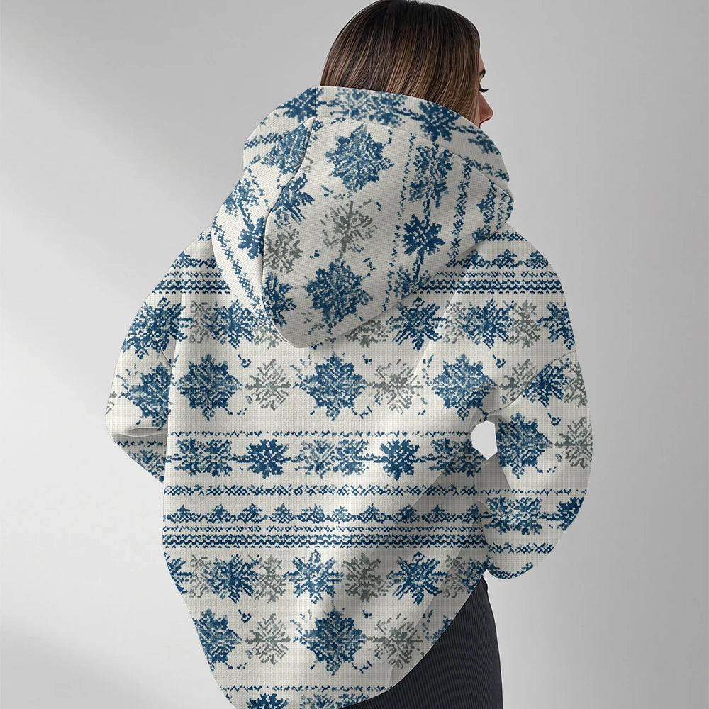 Women's Fashion Y2k Oversized Hoodies Couple Punk Streetwear Casual Loose Sweatshirt Unisex Elegent Totem Print Winter Clothes